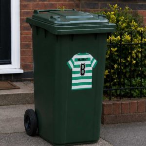 Personalised Glasgow Celtic retro wheelie bin stickers