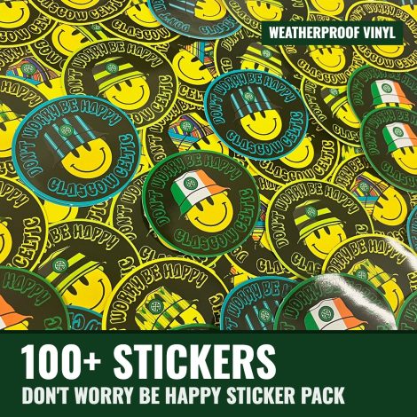 Don’t Worry Be Happy Glasgow Celtic Sticker Pack (100+)