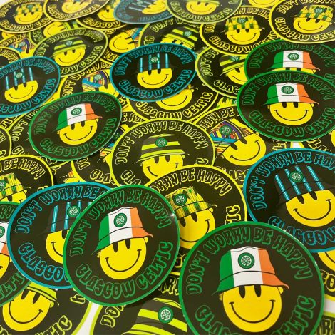 Don't Worry Be Happy Glasgow Celtic Sticker Pack (100+)